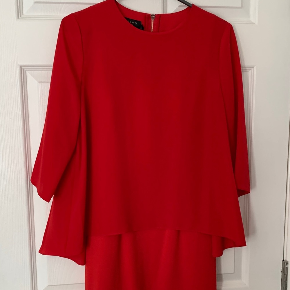 Ted Baker red shift dress